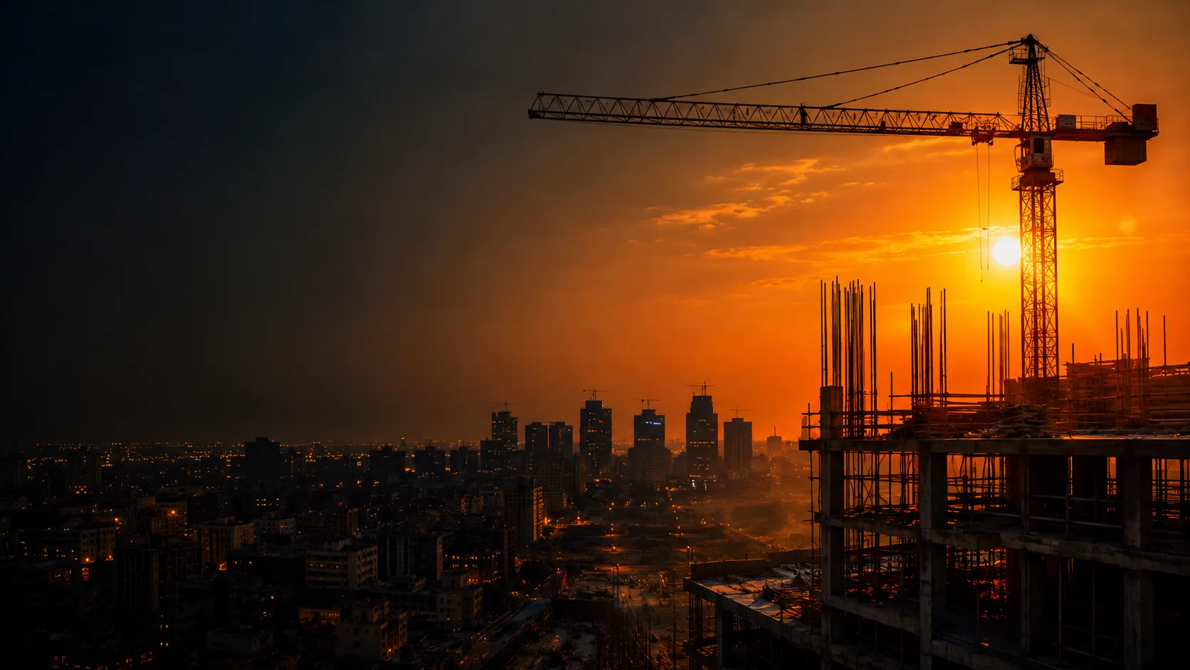 Buildcore construction crew pouring concrete on a high-rise job site